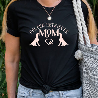 Golden Retriever Mama Heart Dog Paw T - Shirt