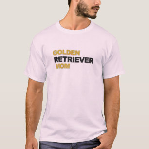 Golden Retriever Mama Hund Liebhaber Typografie De T-Shirt