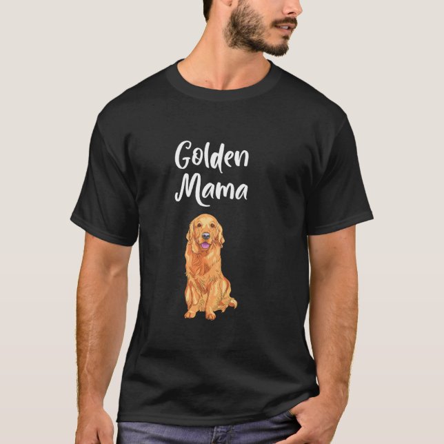 Golden Retriever Mama Hund Mama Niedlich Frauenges T-Shirt (Vorderseite)