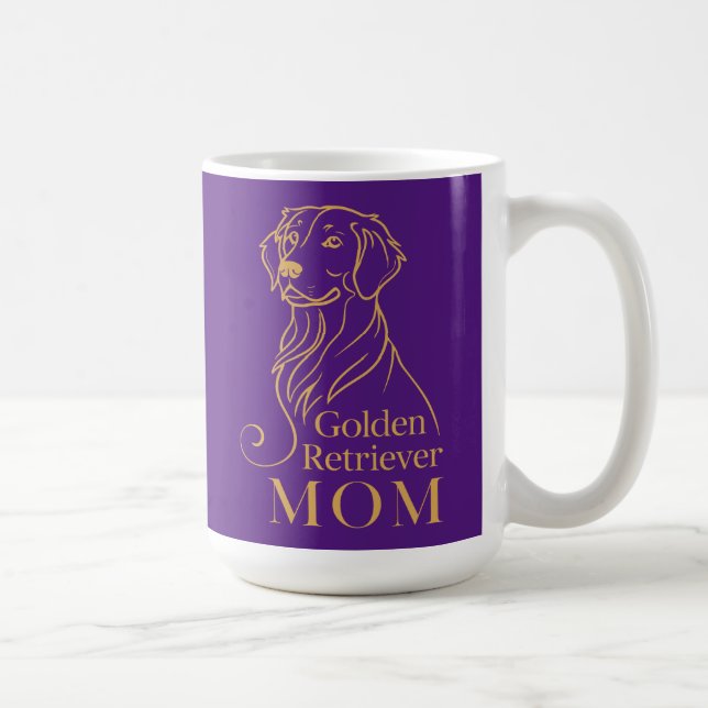 Golden Retriever Mama Kaffeetasse (Rechts)