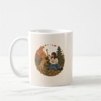 Golden Retriever Mama Leben Herbst Abenteuer Kaffeetasse