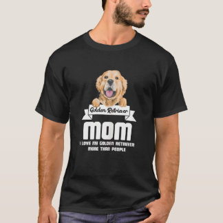 Golden Retriever Mama Liebe Goldene Flüsse T-Shirt