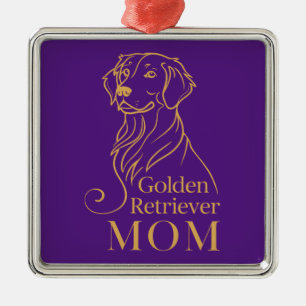 Golden Retriever Mama Ornament Aus Metall