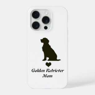 Golden Retriever Mama Silhouette Herz T-Shirt Hund iPhone 15 Pro Hülle