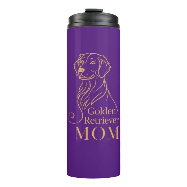 Golden Retriever Mama Thermosbecher (Vorderseite)