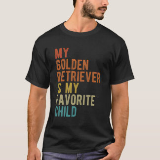 Golden Retriever Mama Vater Dog Lover Funny Sarcas T-Shirt
