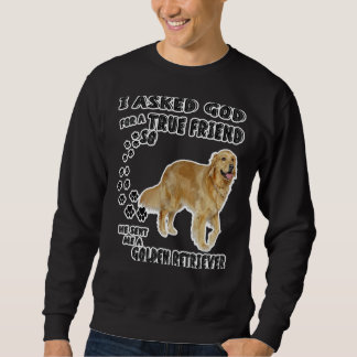 Golden Retriever Mama Vater Kostüm Niedlich Sweatshirt
