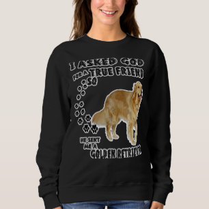Golden Retriever Mama Vater Kostüm Niedlich Sweatshirt