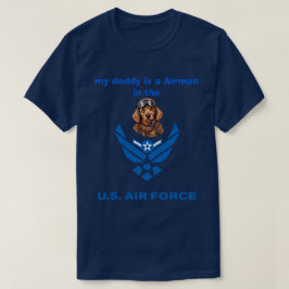 Golden Retriever Mein Airman Daddy T-Shirt