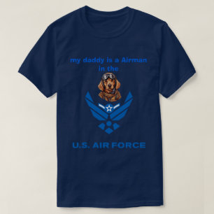 Golden Retriever Mein Airman Daddy T-Shirt
