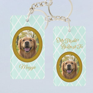 Golden Retriever Mein Herz gehört dir Benutzerdefi Schlüsselanhänger