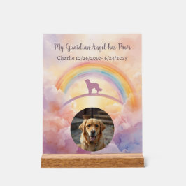 Golden Retriever Memorial Acrylic Sign Acrylschild