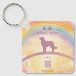 Golden Retriever Memorial Keychain Rainbow Bridge Schlüsselanhänger