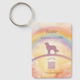 Golden Retriever Memorial Keychain Rainbow Bridge Schlüsselanhänger