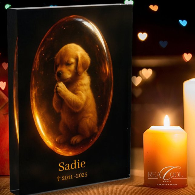 Golden Retriever Memorial Photo Block (Von Creator hochgeladen)
