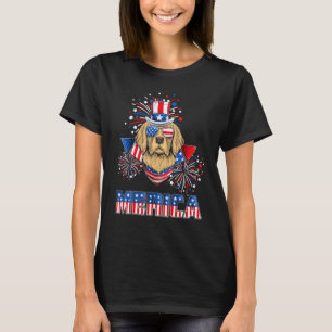 Golden Retriever Merica Feuerwerk 4. Juli Männer B T-Shirt