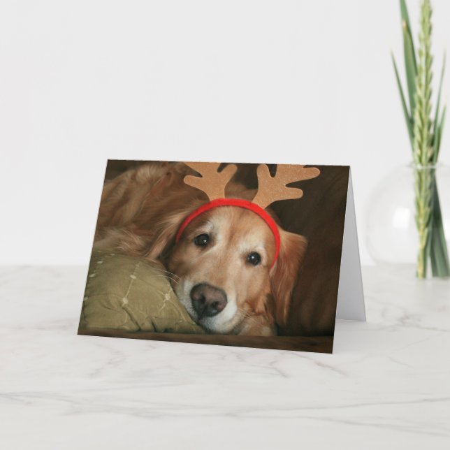 Golden Retriever Miss You Weihnachten (Vorderseite)