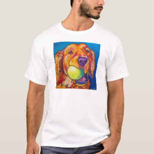 Golden retriever mit Ball T-Shirt