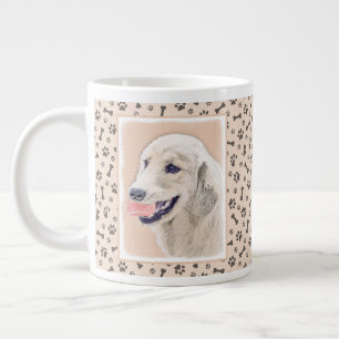 Golden Retriever mit Tennis Ball Malerei Hund Kuns Jumbo-Tasse