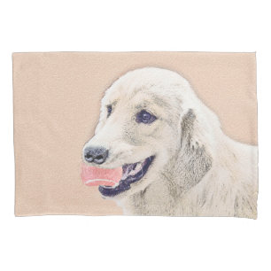 Golden Retriever mit Tennis Ball Malerei Hund Kuns Kissenbezug