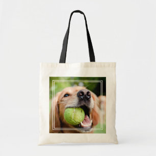 Golden Retriever mit Tennisball Tragetasche