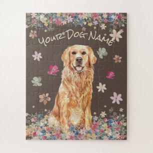 Golden Retriever mittelgroßer Hund braun Puzzle
