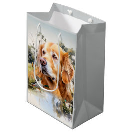 Golden Retriever Mittlere Geschenktüte