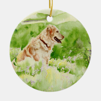 Golden retriever-Möglichkeit Keramikornament