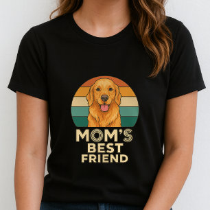 Golden Retriever Mom beste Freundin; Retro Hundema T-Shirt