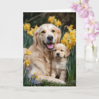 Golden Retriever Mom Mother’s Day Love Karte