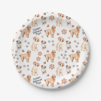 Golden Retriever Mom Pattern Pappteller
