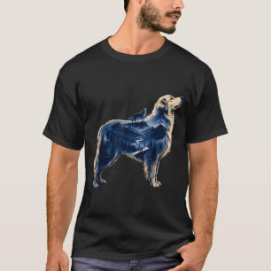 Golden Retriever mondhelle Wildnis Berg T-Shirt