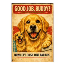 Golden Retriever Motivationsposter