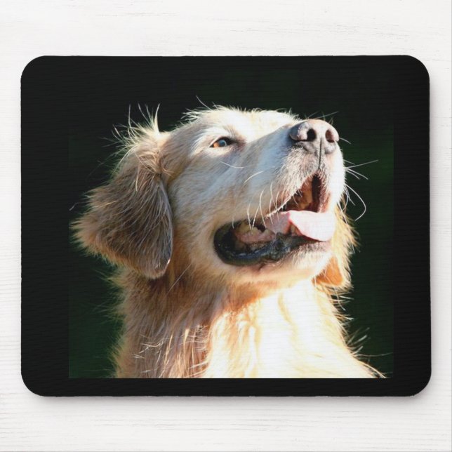 Golden retriever Mousepad glücklicher Welpe (Vorne)
