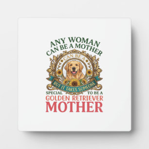 Golden Retriever Mutter Hund Sonnenblumen Bienen_1 Fotoplatte
