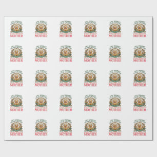Golden Retriever Mutter Hund Sonnenblumen Bienen_1 Geschenkpapier