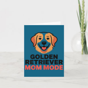 Golden Retriever Mutter-Modus lustiger Hunde-Liebh Karte