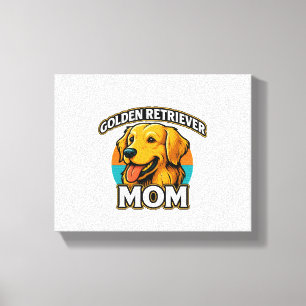 Golden Retriever Mutter – Süßes Hundeliebhaber-Des Leinwanddruck