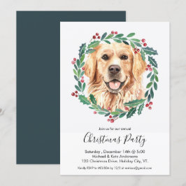 Golden Retriever Niedlich Hund Elegantes Party Einladung