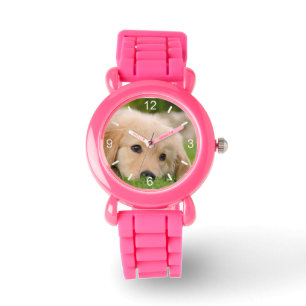 Golden Retriever Niedlich Puppy Dream Girl Wählsch Armbanduhr