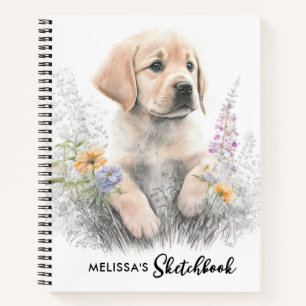 Golden Retriever Niedlicher Welpen Hund Haustier S Notizbuch