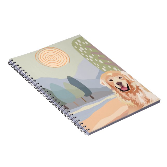 GOLDEN RETRIEVER-Notebook Notizblock (Rechte Seite)