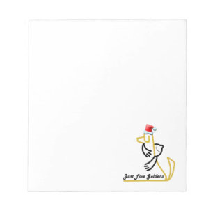 Golden Retriever Notepad, Just Liebe Goldens Notizblock