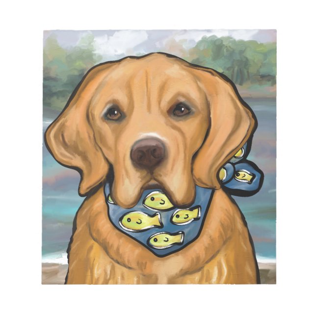 Golden Retriever Notizblock (Vorderseite)
