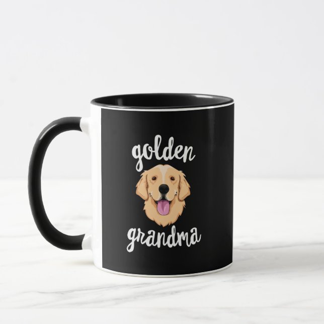 Golden Retriever Oma Hund Welpe Lover Tasse (Links)