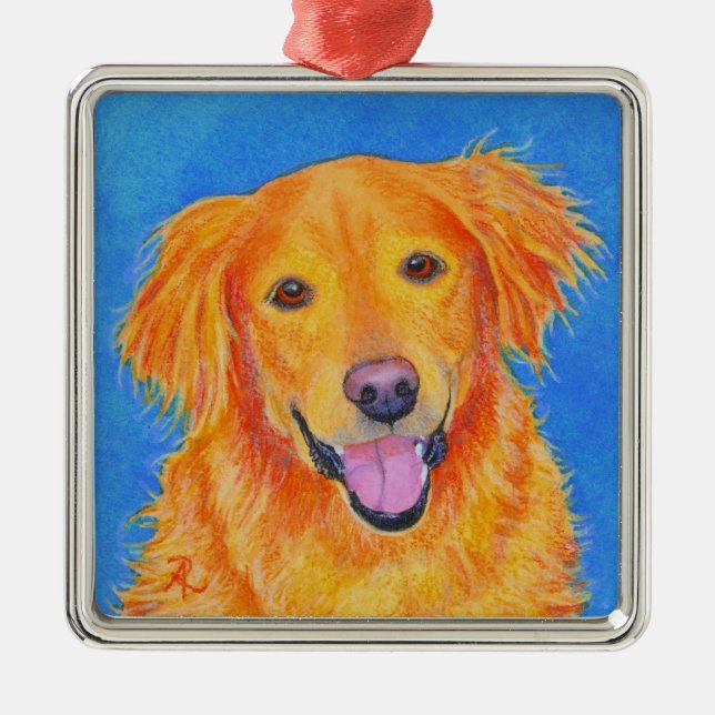 Golden Retriever Ornament - "Sydney" (Vorne)
