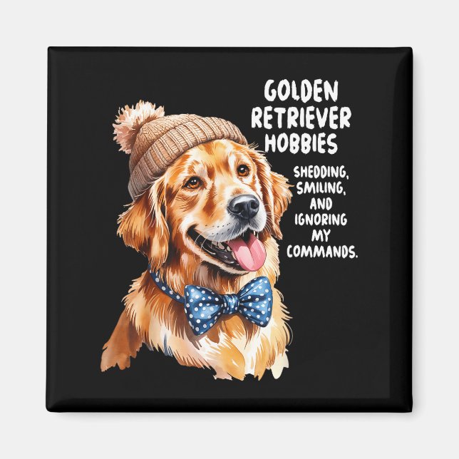 Golden Retriever Outfit Idea For Women &amp; Retri Magnet (Vorne)