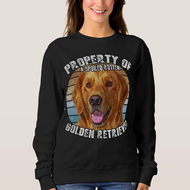 Golden Retriever Owner   Retro Property Of Sweatshirt (Vorderseite)