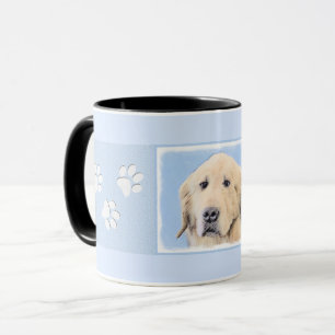 Golden Retriever Painting - Cute Original Dog Art Tasse