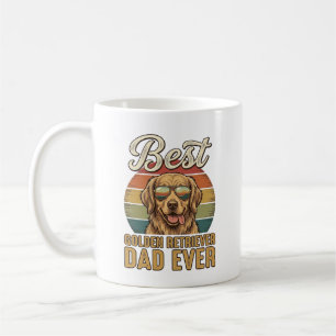 Golden Retriever Papa Ever Vintage Sonnenuntergang Kaffeetasse